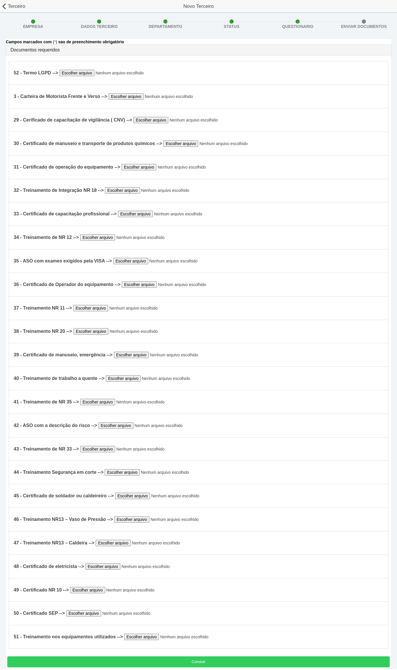 Enviar Documentos