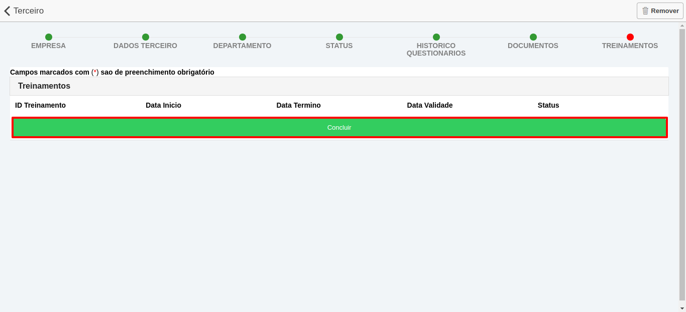 Botao concluir